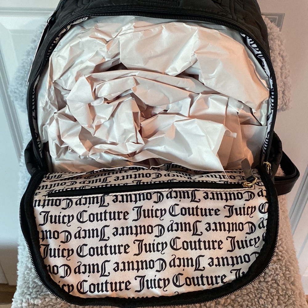 JUICY COUTURE puffy quilted backpack NWT - Picture 7 of 9